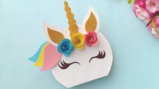 Unicorn Card 🦄 / Unicorn Pop Up Birthday Card / Handmade easy card Tutorial