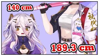 Kson intimidates Henya with her overwhelming height...