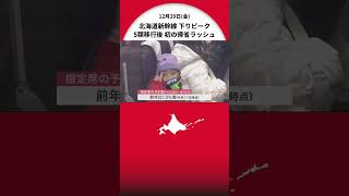 「コロナもあり帰省は5年以上ぶりかも」5類移行後 初の年末年始―“北海道新幹線”下りのピーク キャリーバッグ手にした客次々と #北海道新幹線  #帰省ラッシュ #北海道 #youtubeshorts