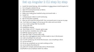 Learn how to install Angular CLI step by step || Angular CLI with easy steps