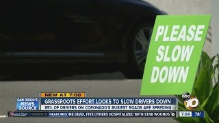 Grassroots effort looks to slow drivers down in Coronado