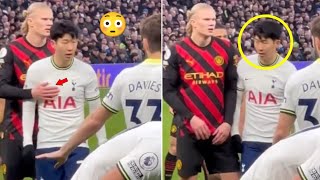 Erling Haaland touched Heung Min Son??!😂😳💙