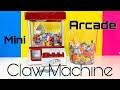 MINI ARCADE TOY CLAW MACHINE - 3 WAYS TO LOAD IT (1 with lights) | MINI BRANDS