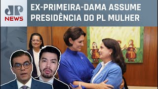 Michelle Bolsonaro escolhe deputada para vice-presidente do PL Mulher; Kobayashi e Vilela comentam