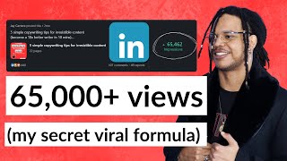 How I write Linkedin Posts that get 65k views - EASY Guide