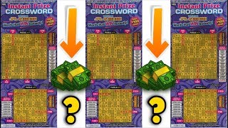 $20 INSTANT PRIZE CROSSWORD SCRATCH OFF TICKETS 💰