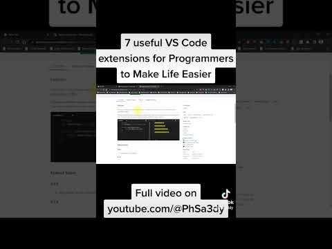 7 Useful VS Code Extensions for Programmers #guide #howto #chrome #vscode #programming #tips #tricks