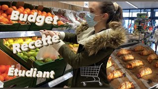 🛒 | Mes courses étudiantes | Budget, retour de course, recette