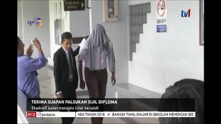 N1230 - TERIMA SUAPAN PALSUKAN SIJIL DIPLOMA - EKSEKUTIF JUALAN MENGAKU TIDAK BERSALAH [9 APR 2019]