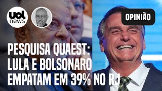 Pesquisa Quaest: Lula e Bolsonaro empatam em 39% entre eleitores do Rio de Janeiro