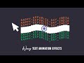 Animated Wavy Text Trail Effects using CSS & Javascript