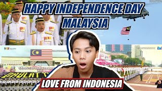 MERINDING‼️PERTAMA KALI LIHAT SAMBUTAN HARI KEBANGSAAN MALAYSIA 2024 | Indonesian React