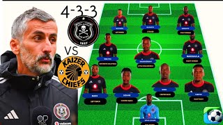 😳BREAKING! ORLANDO PIRATES STARTING LINEUP TODAY VS KAIZER CHIEFS! NEW COACH FORMATION IS AMAZING