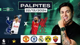 PALPITES DE FUTEBOL PARA O DIA 22 12 2024 + BILHETE PRONTO (DOMINGOU NO MUNDO BET)