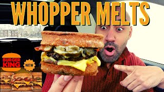 Burger King Whopper Melt Review - THE ULTIMATE WHOPPER MELT!!