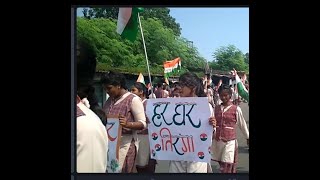 DAV Public School Ara Har Ghar Tiranga Girls \u0026 Boys students with GM Kuju Area CCL Ramgarh Jharkhand