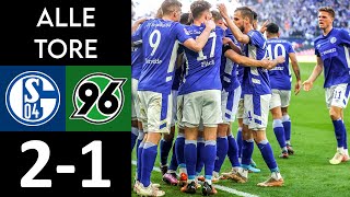FC Schalke 04 - Hannover 96 2:1 | Tore & Highlights | Stadion Reaktion
