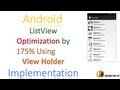 92 Android ListView Optimization By 175% Example |