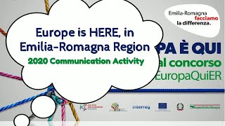 Europe is HERE, in Emilia-Romagna Region