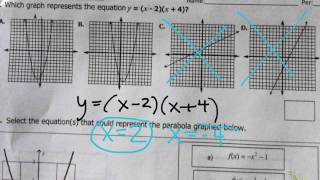 Quadratics study guide # 10