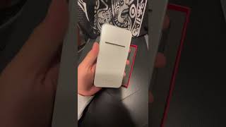 Tesla 2.0 portable charger opening pearl White