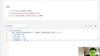 Leetcode - Two City Scheduling (Python)