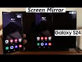 How To Wirelessly Screen Mirror Samsung Galaxy S24 / S24 Ultra To Any Smart TV