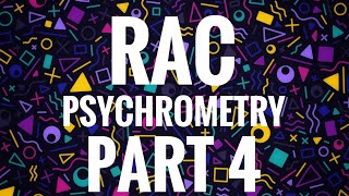 KTU-RAC-MODULE 5-PSYCHROMETRY -PART 4- PROBLEMS ON SIMPLE PSYCHOMETRIC RELATIONS