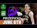 WNBA PRIZEPICKS | SLEEPER | PROP PICKS | THURSDAY | 6/6/2024 | WNBA BETTING | BET PROPS