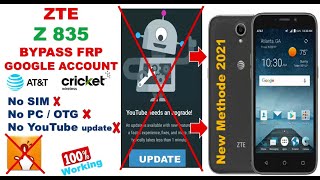Z835 FRP bypass google account / new way, 2021 no quickshortcutmaker