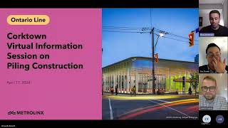 Corktown virtual information session on piling works