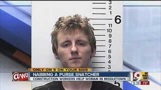 Construction workers nab purse-snatcher