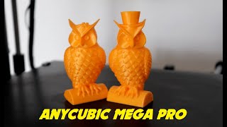 ANYCUBIC MEGA PRO TEST - BED LEVELING - FILAMENT LOADING