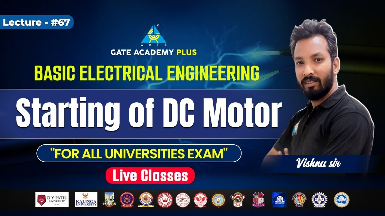 #67 Starting Of DC Motor | Basic Electrical Engineering | By Vishnu Sir ...