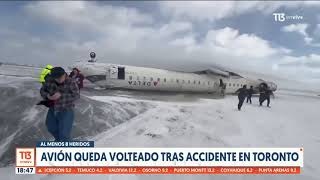 Avión de Delta Airlines se estrelló en Aeropuerto de Toronto