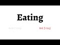 How to Pronounce eating in American English and British English