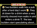 🤣 𝗕𝗘𝗦𝗧 𝗝𝗢𝗞𝗘 𝗢𝗙 𝗧𝗛𝗘 𝗗𝗔𝗬! 👉 Two builders walk into a pub after a hard day’s work... 😂 𝙁𝙪𝙣𝙣𝙮 𝙅𝙤𝙠𝙚𝙨