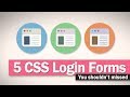 5 CSS Login Form Design You Shouldn't Miss