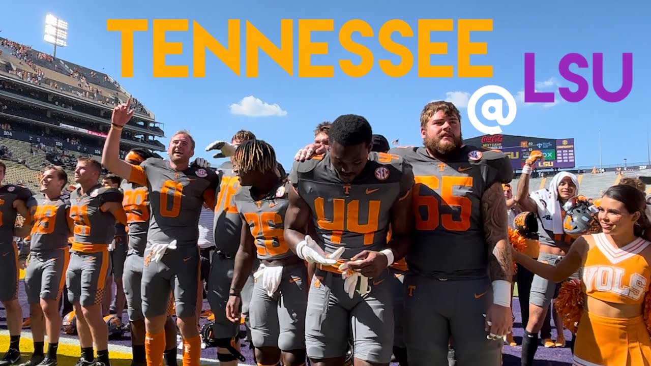 No. 8 Tennessee @ No. 25 LSU - Pregame & Postgame Celebration - YouTube