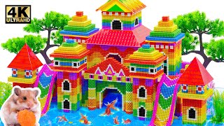 DIY How To Build Beautiful Mega Mansion For Pet From Magnetic Balls (Satisfying) | Magnet Easy