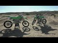 1 lap with jeremy mcgrath kx500 vs kx450