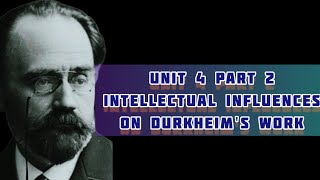 BSOC133|Unit 4|Part 2|Intellectual Influences on Durkheim's Work|#ignou #ignouexam2023 #ignou