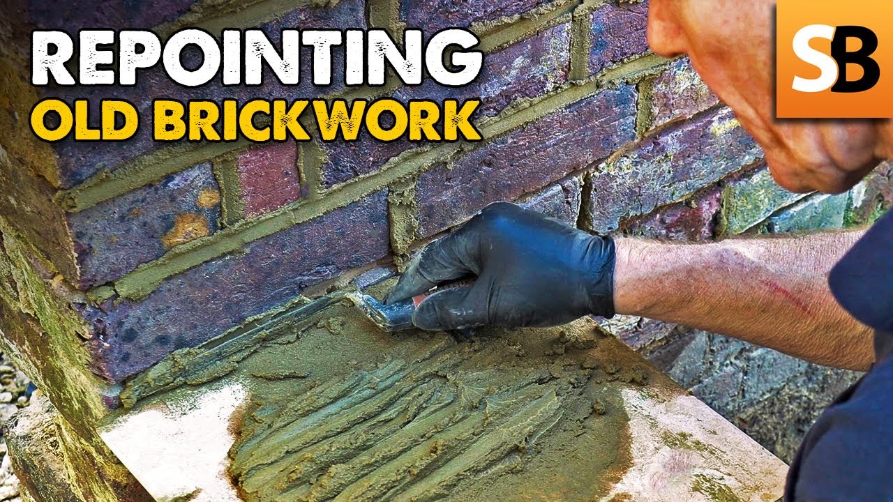 Repointing Old Brickwork - Best Mix & Tools - YouTube