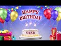 saad سعد happy birthday to you happy birthday songs 2021