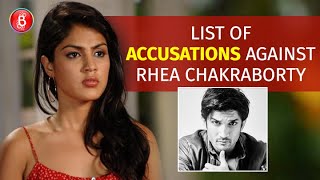 List Of Sushant Singh Rajput's Father's Allegations Against Rhea Chakraborty In His FIR
