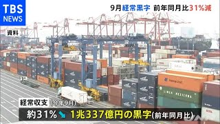 原油高騰や自動車輸出減で９月の経常黒字大幅減 貿易赤字に転じた影響