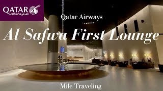 カタール航空アルサファ ファーストクラスラウンジ🇶🇦世界最高峰のラグジュアリー体験💜 Al Safwa First Class Lounge