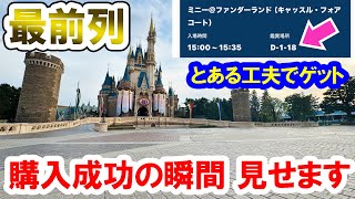 アーリー２列目入園から城前DPA最前列購入成功の瞬間（東京ディズニーランド／パルパルーザ・ミニー＠ファンダーランド）