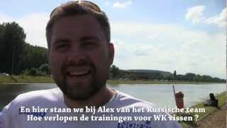 WK vissen in Ekkergem (interview Russisch team)