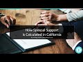 How Spousal Support (Alimony) is Calculated in California